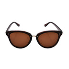 Stylish Sunglasses with Metal Frame - Brown