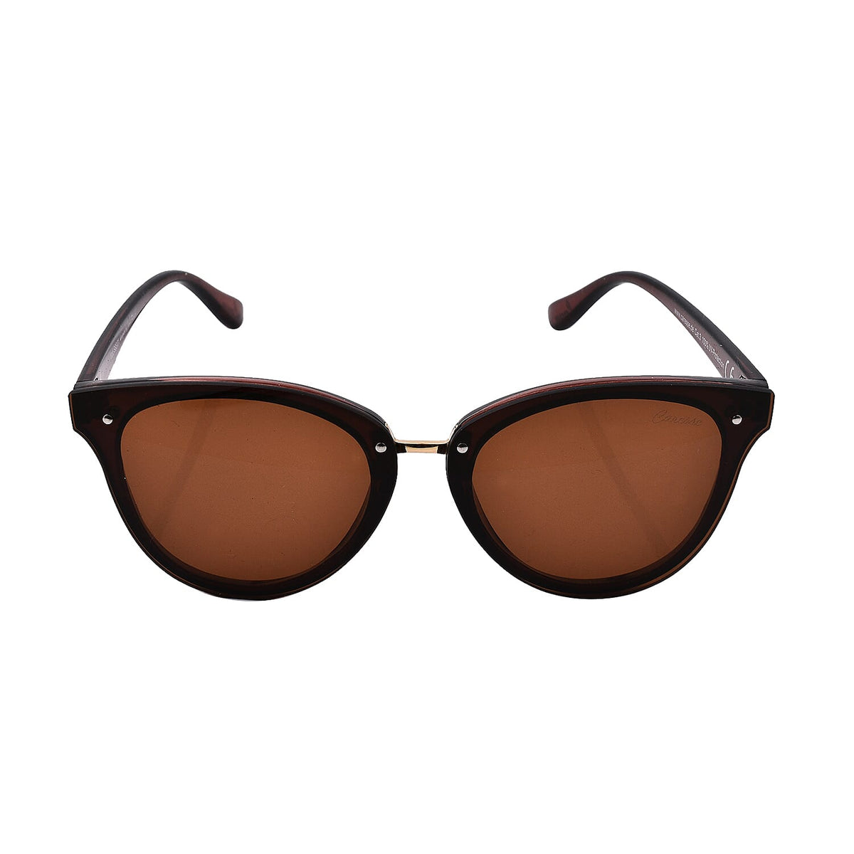 Stylish Sunglasses with Metal Frame - Brown 8944352 0