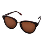 Stylish Sunglasses with Metal Frame - Brown