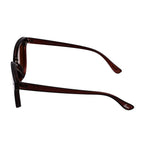 Stylish Sunglasses with Metal Frame - Brown