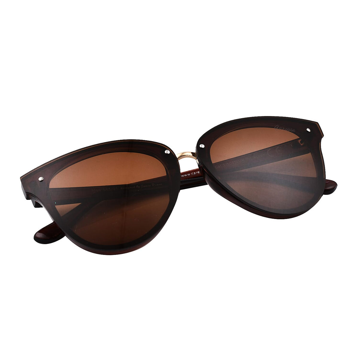 Stylish Sunglasses with Metal Frame - Brown 8944352 4