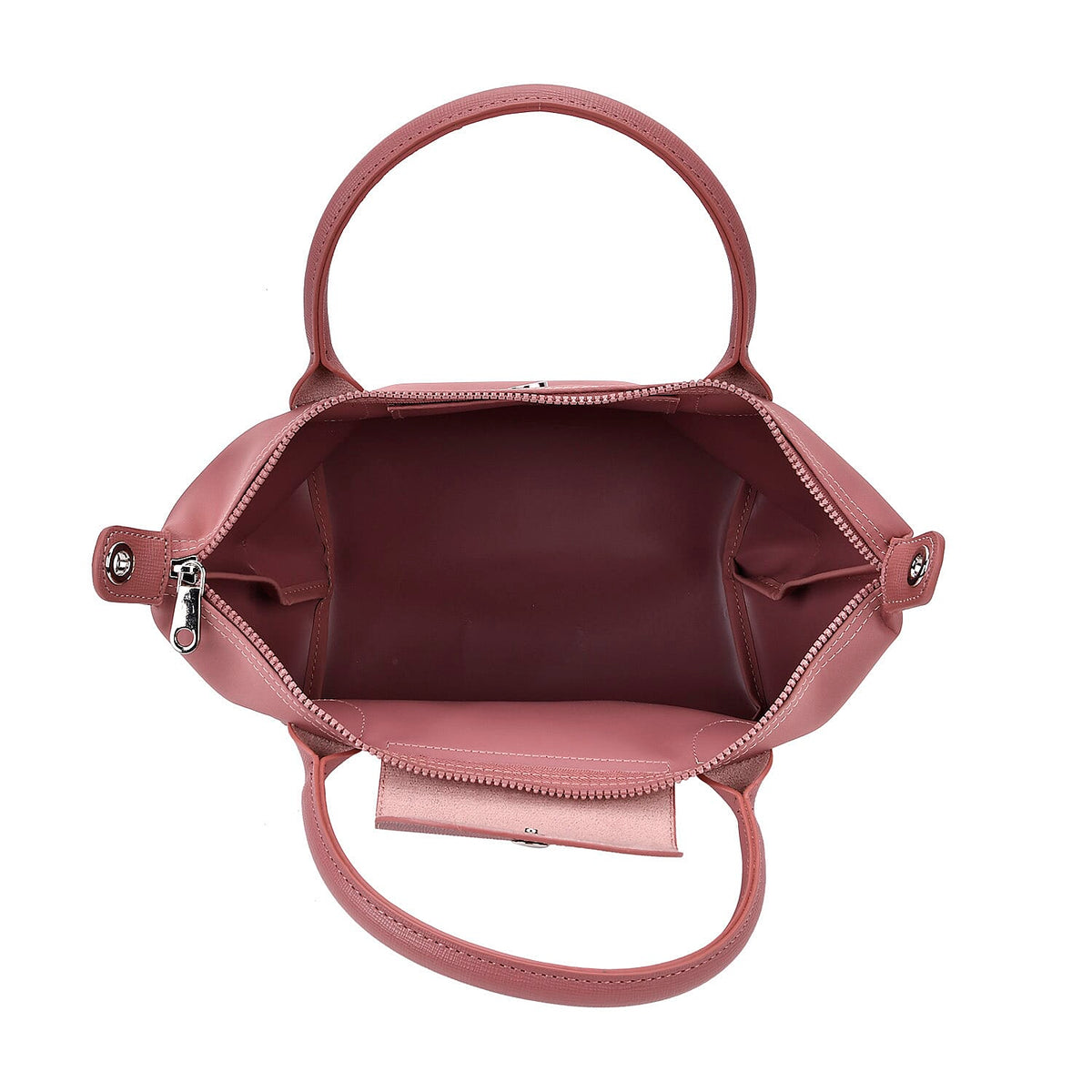 Stylish Water-Resistant Tote Bag with Top Handles &amp; Strap - Pink 7988888 4