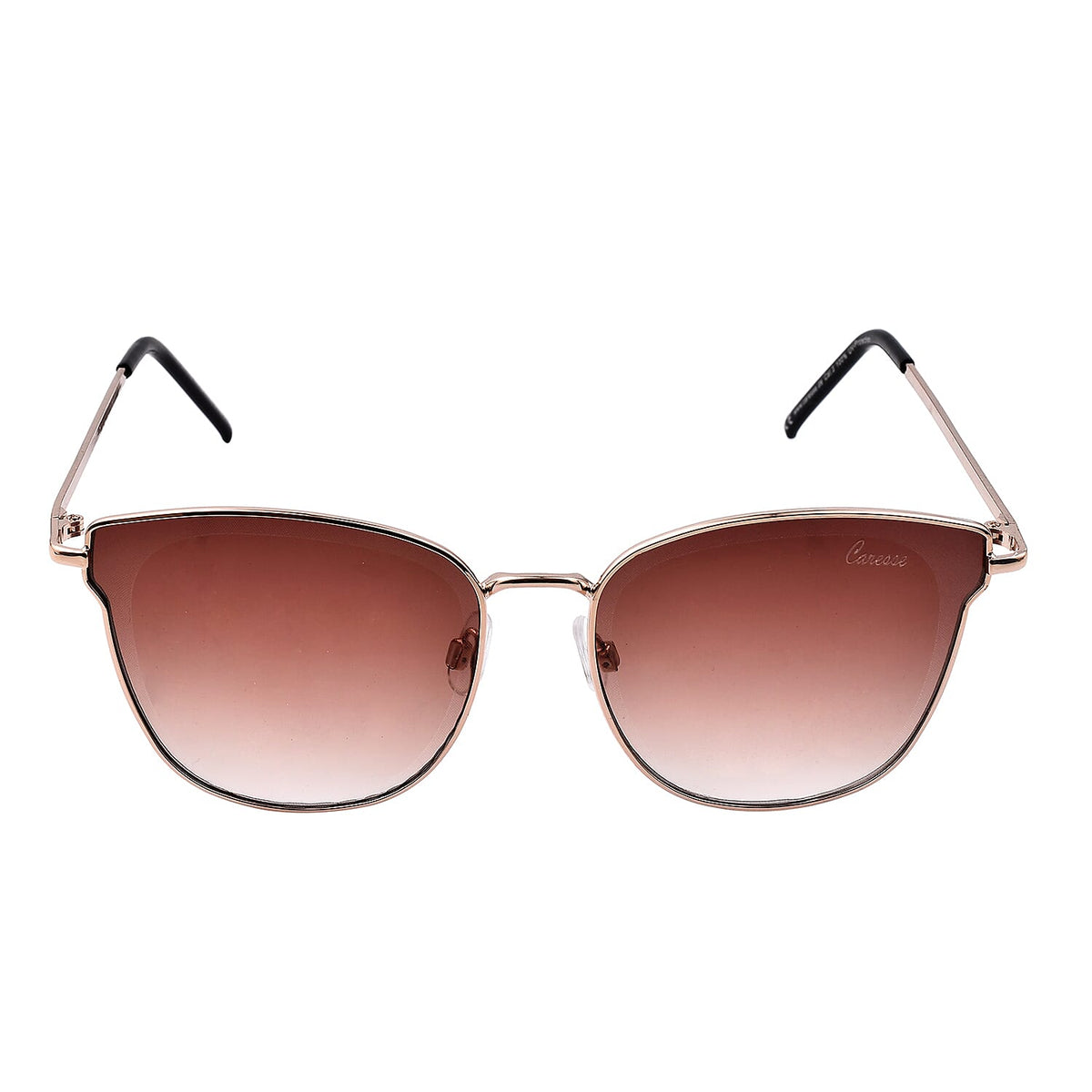 Stylish Women's Sunglasses with Metal Frame - Brown 8944339 0