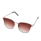 Stylish Sunglasses with Metal Frame - Brown