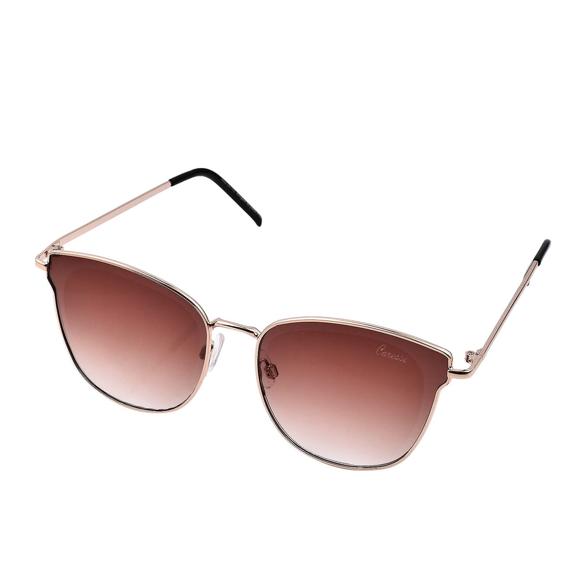 Stylish Women's Sunglasses with Metal Frame - Brown 8944339 1