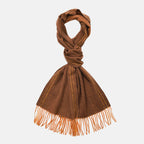 Stylish and Versatile Unisex 100% Wool Scarf - Brown