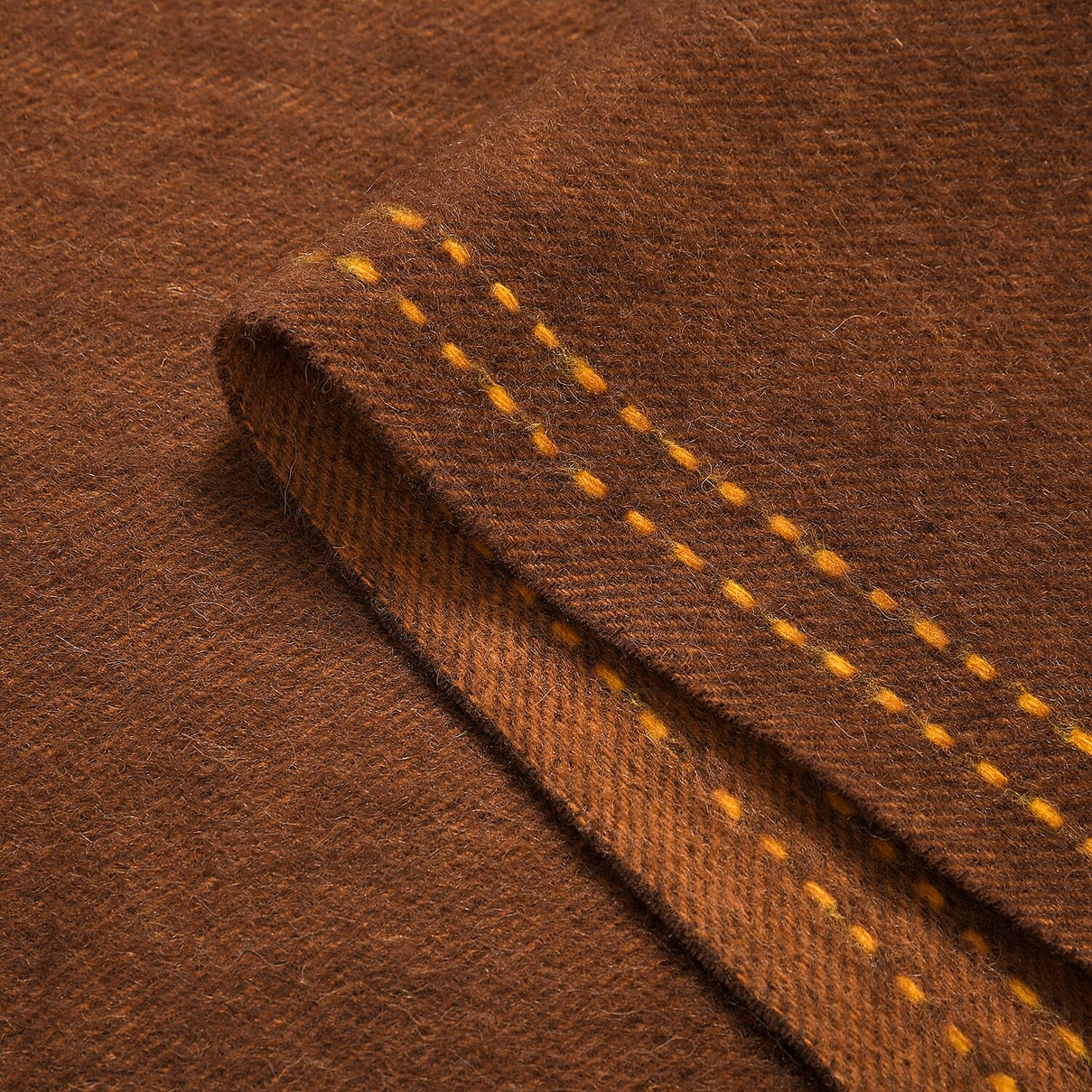 Stylish and Versatile Unisex 100% Wool Scarf - Brown 7853682 8
