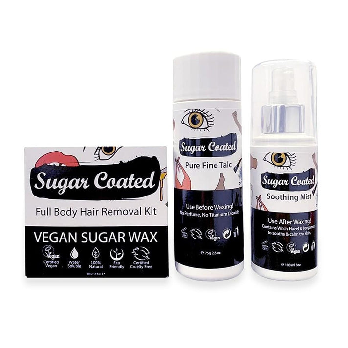 Sugar Coated - 100% Natural Hair Removal Kit (Includes Talc, Wax &amp; Soothing Spray) 8283984 1