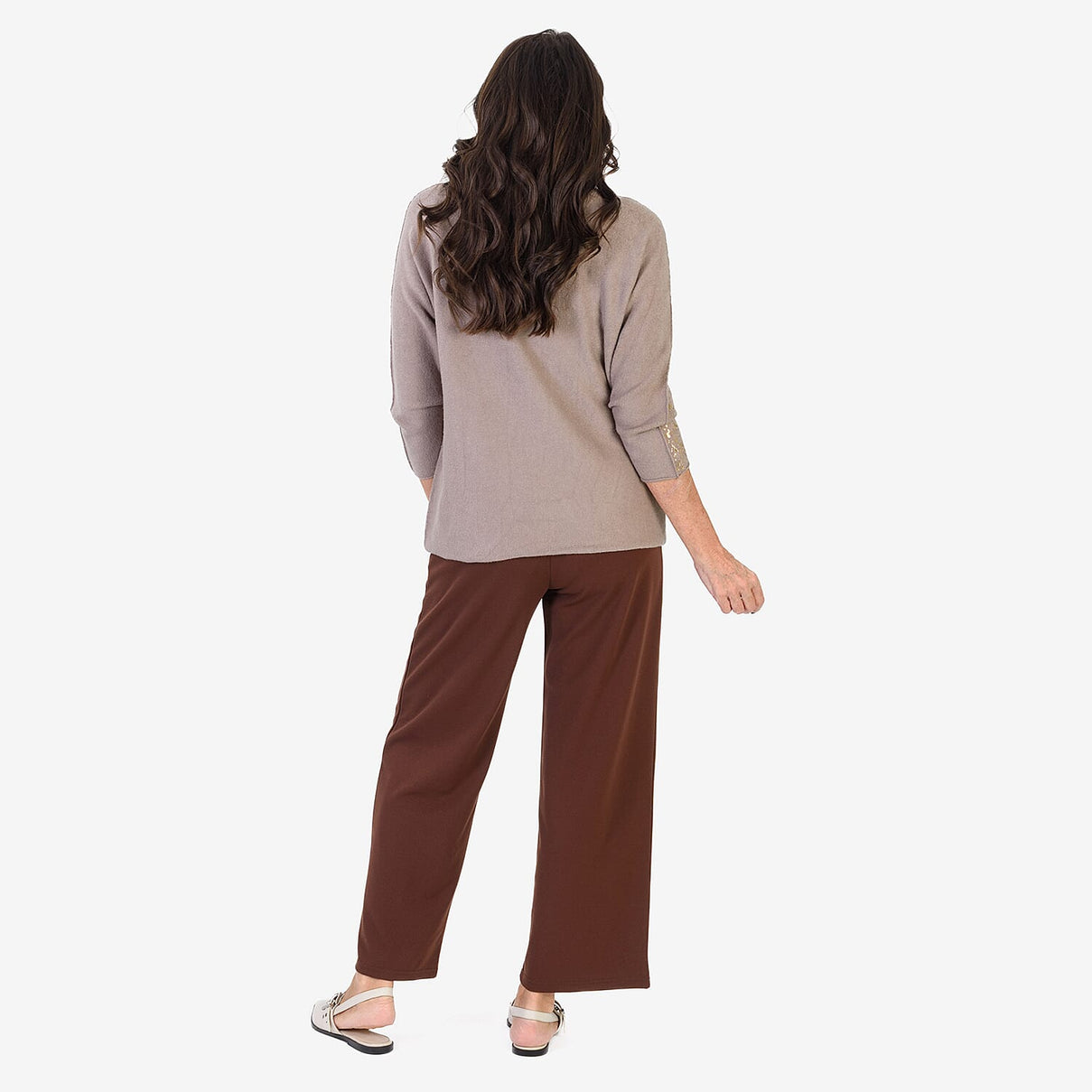 Sugar Crisp Foil Printed Embellished Jumper (One Size) - Mocha 8289258 4