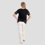 Sugar Crisp Lace Top (Size XL) - Black