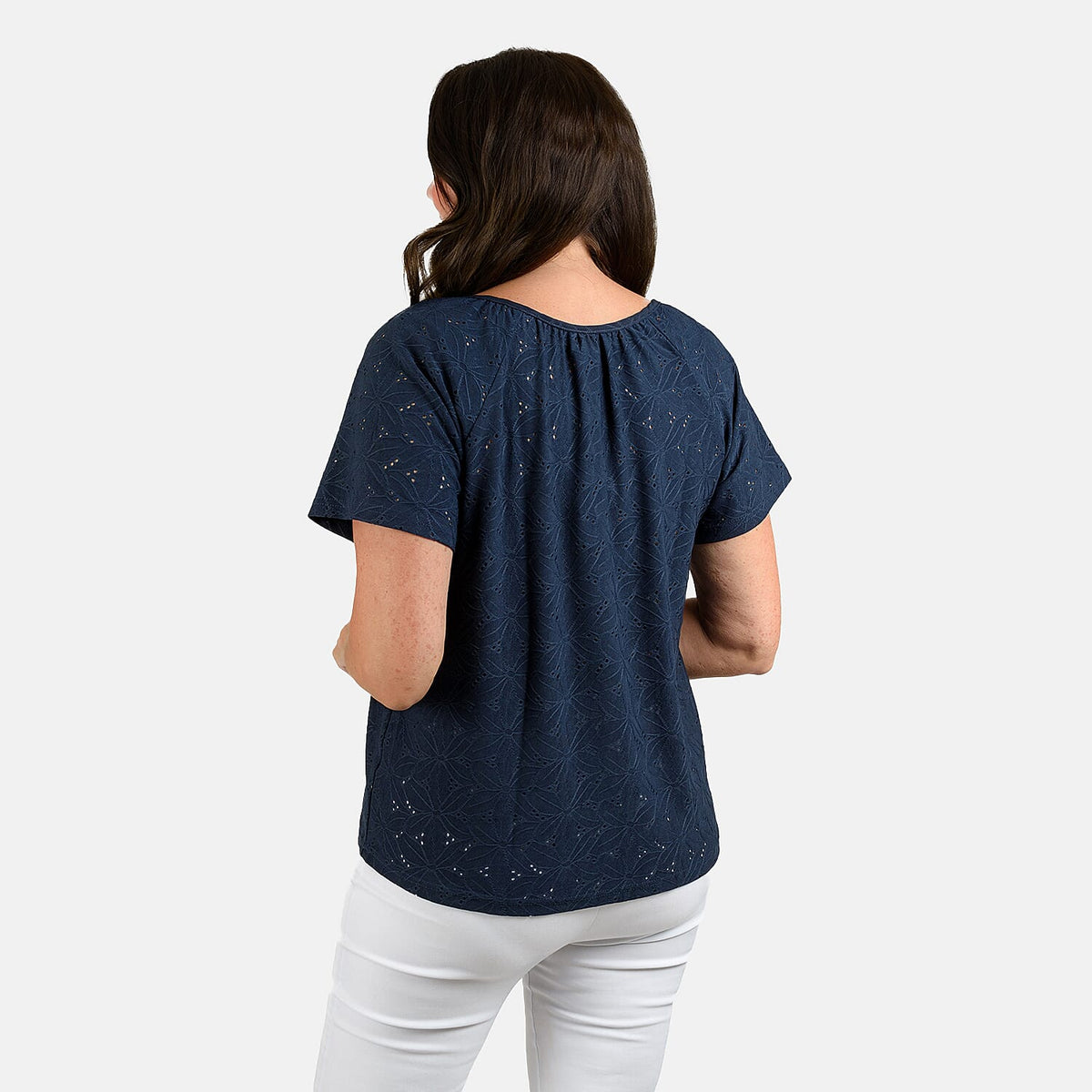 Sugar Crisp Women's Eyelet Top V32614363 2