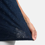 Polyester Top (Size 1x1 cm) - Navy