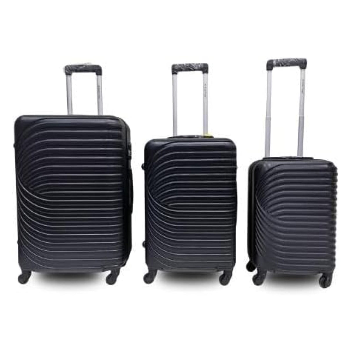 Set of 3 Lightweight Hardshell Spinner Suitcase - Black 8353000 0