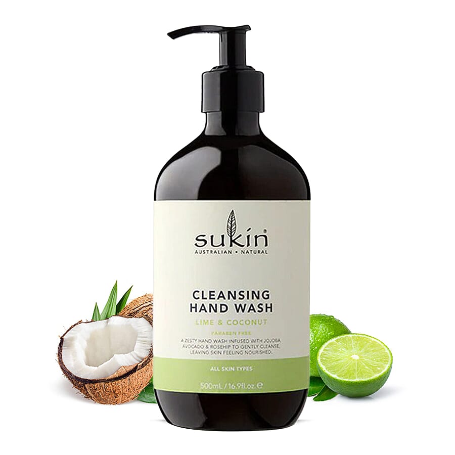 Sukin: Cleansing Hand Wash Lime &amp; Coconut Handwash - 500ml 7072651 0
