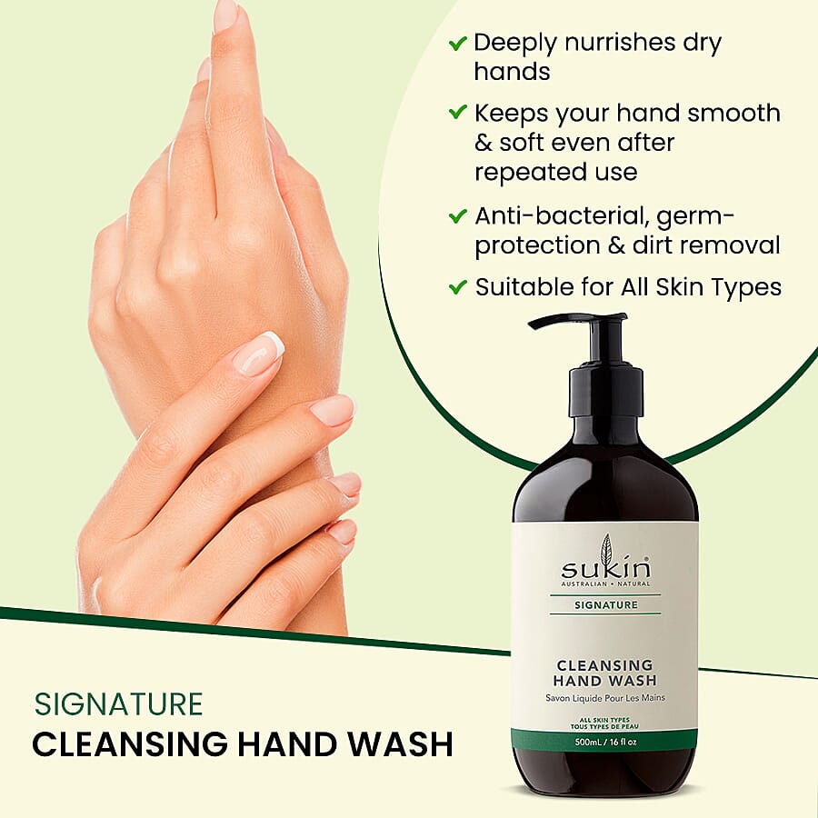 Sukin: Signature Hand Wash (Pump) - 500ml 7072648 1
