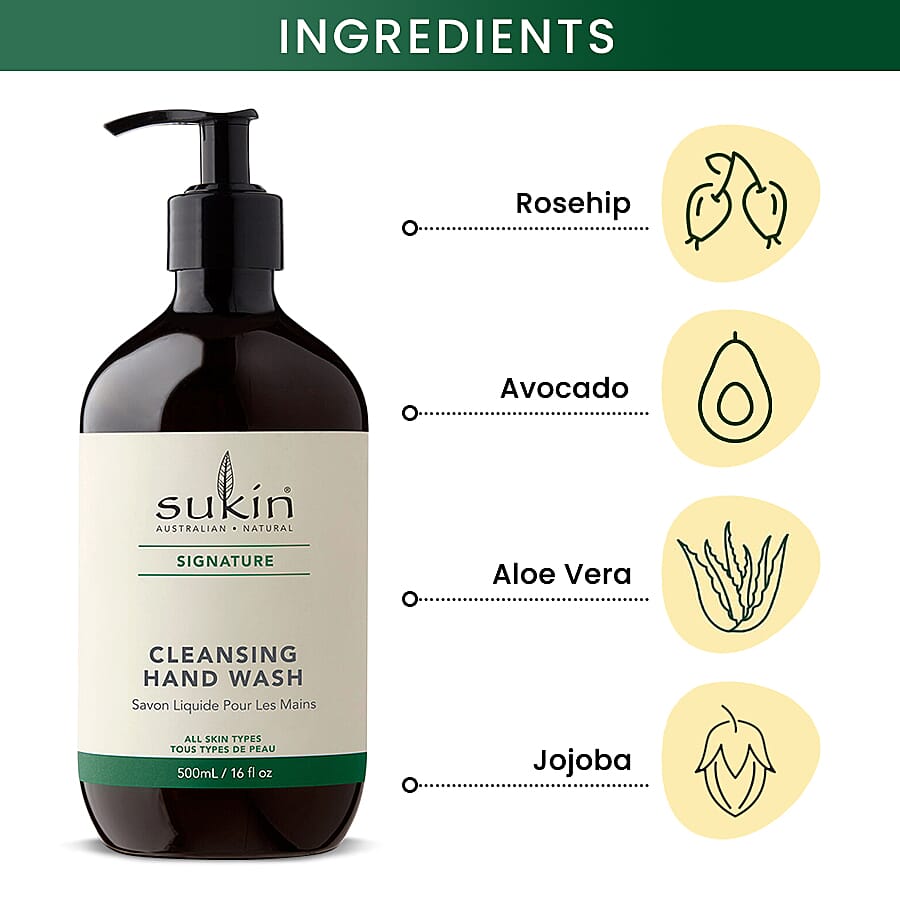 Sukin: Signature Hand Wash (Pump) - 500ml 7072648 4