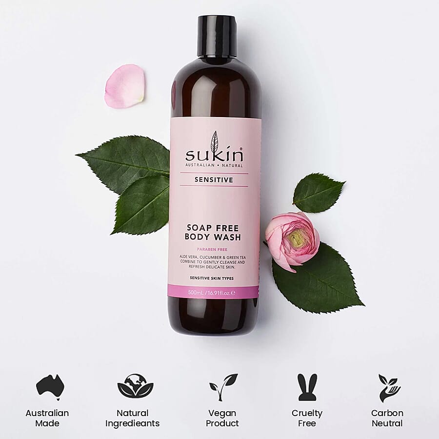 Sukin-Sensitive Soap Free Body Wash - 500ml 7072584 1