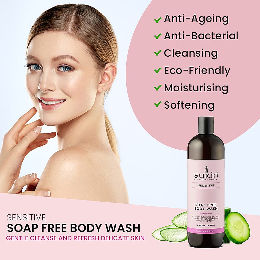 Sukin-Sensitive Soap Free Body Wash - 500ml 7072584 2