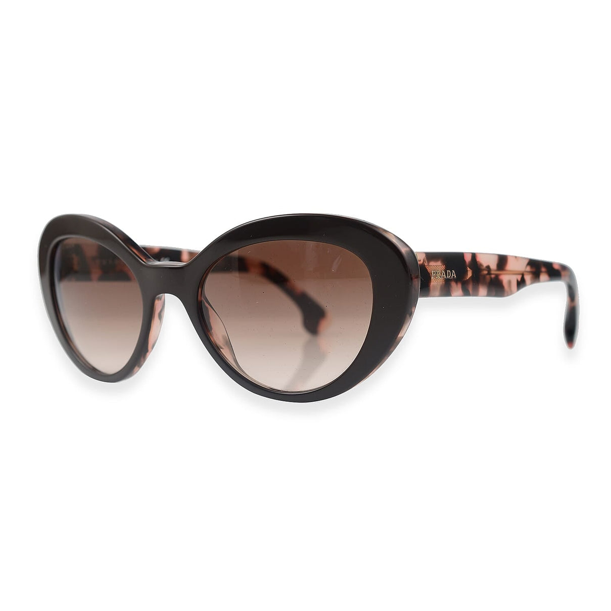 Summer Closeout PRADA Brown Cat Eyed Sunglasses - Black 7574792 1