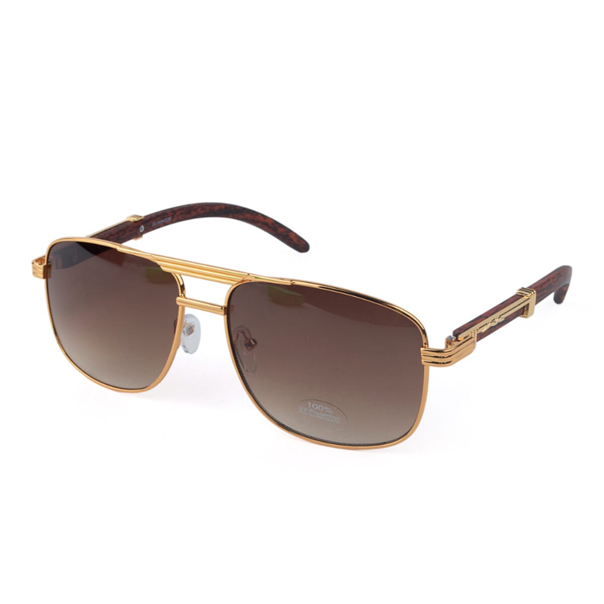 Summer Essential 100% UV Protection Metal Frame Marshall Sunglass - Brown 8163692 1