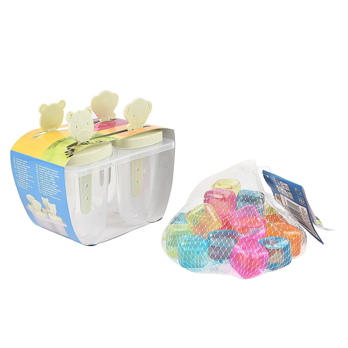 Summer Essentials - Ice Moulds Animals 4Pcs and Ice Cube Square 20Pcs - Multi 7578929 0