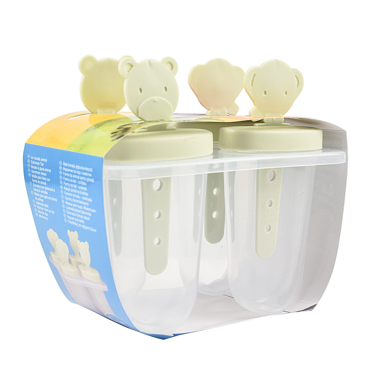 Summer Essentials - Ice Moulds Animals 4Pcs and Ice Cube Square 20Pcs - Multi 7578929 1