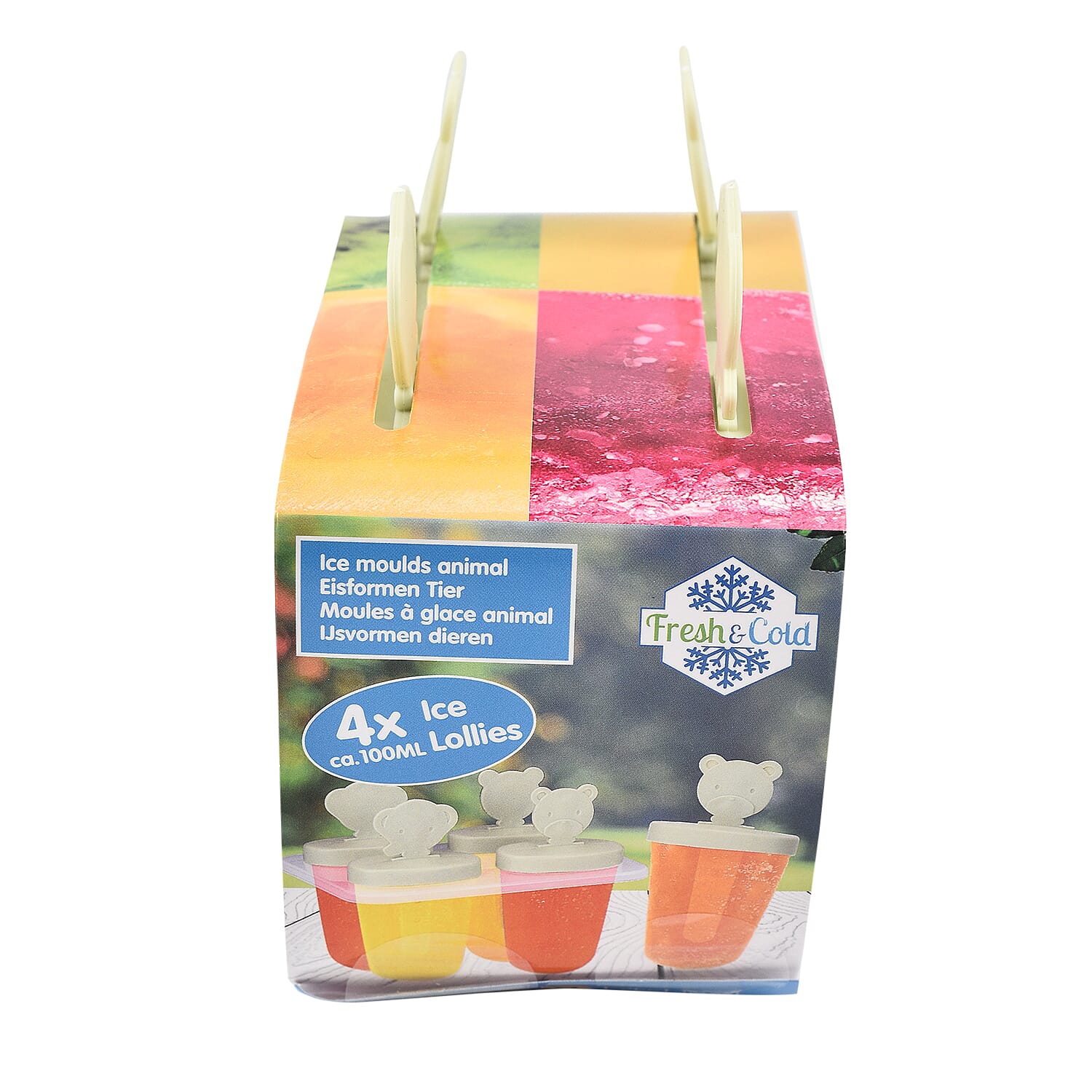 Summer Essentials - Ice Moulds Animals 4Pcs and Ice Cube Square 20Pcs - Multi 7578929 3