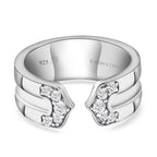 Sundays Child Natural Cambodian Zircon Ring in Yellow Gold Overlay Sterling Silver