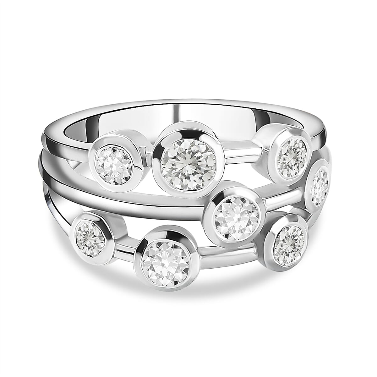 Sunday's Child Natural Cambodian Zircon Ring in Silver Tone 8715835 2