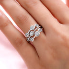 Sunday Child Natural Cambodian Zircon Ring in Silver Tone