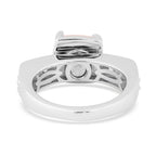Sundays Child - African Ruby (FF) and Rose Quartz, Natural Cambodian Zircon Detachable Stone Ring in Platinum Overlay Sterling Silver 9.00 Ct.