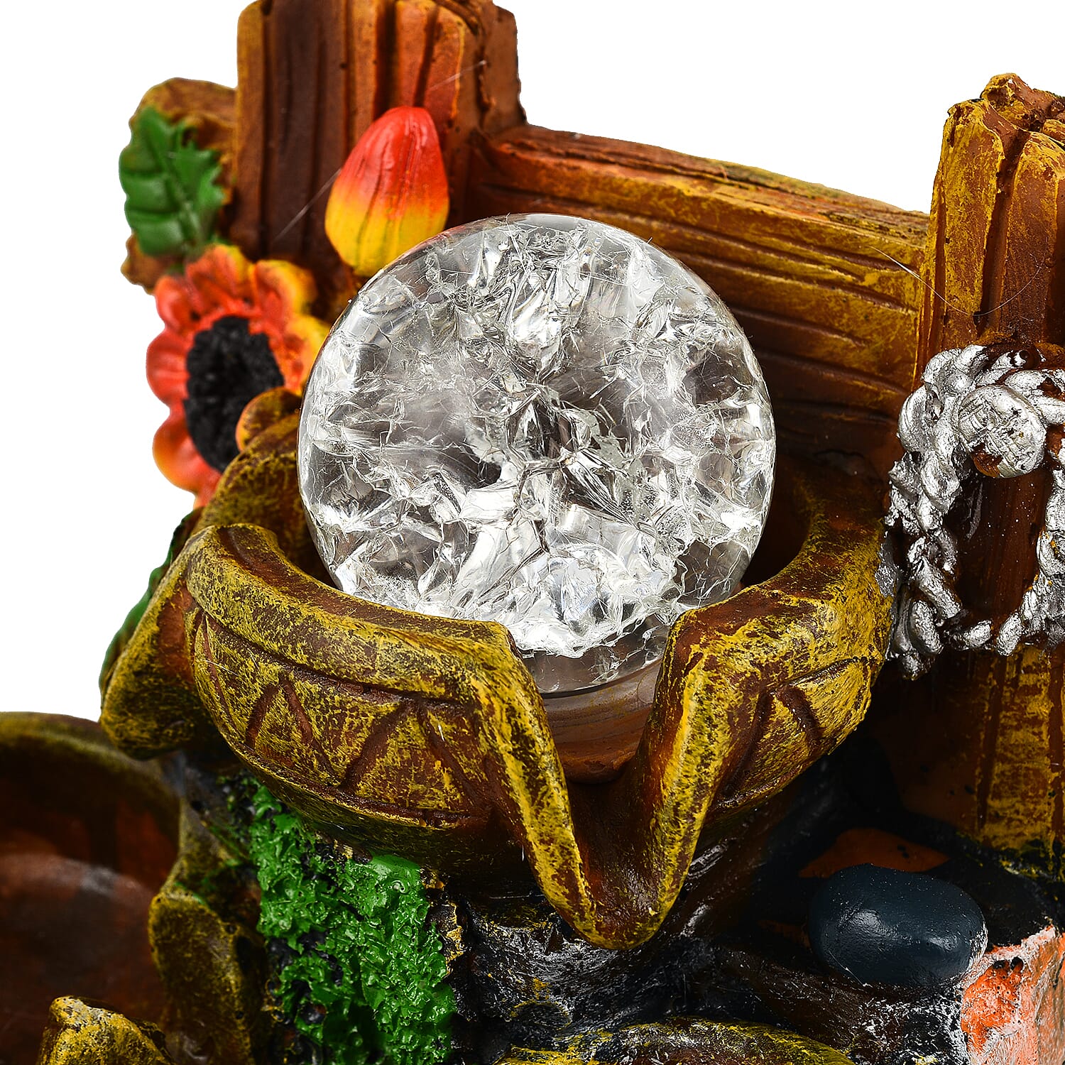 Sunflower Pattern Fountain (Size 20x16x15 cm) - Multi 7566727 4