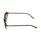 Rimless Unisex Sunglasses - Brown