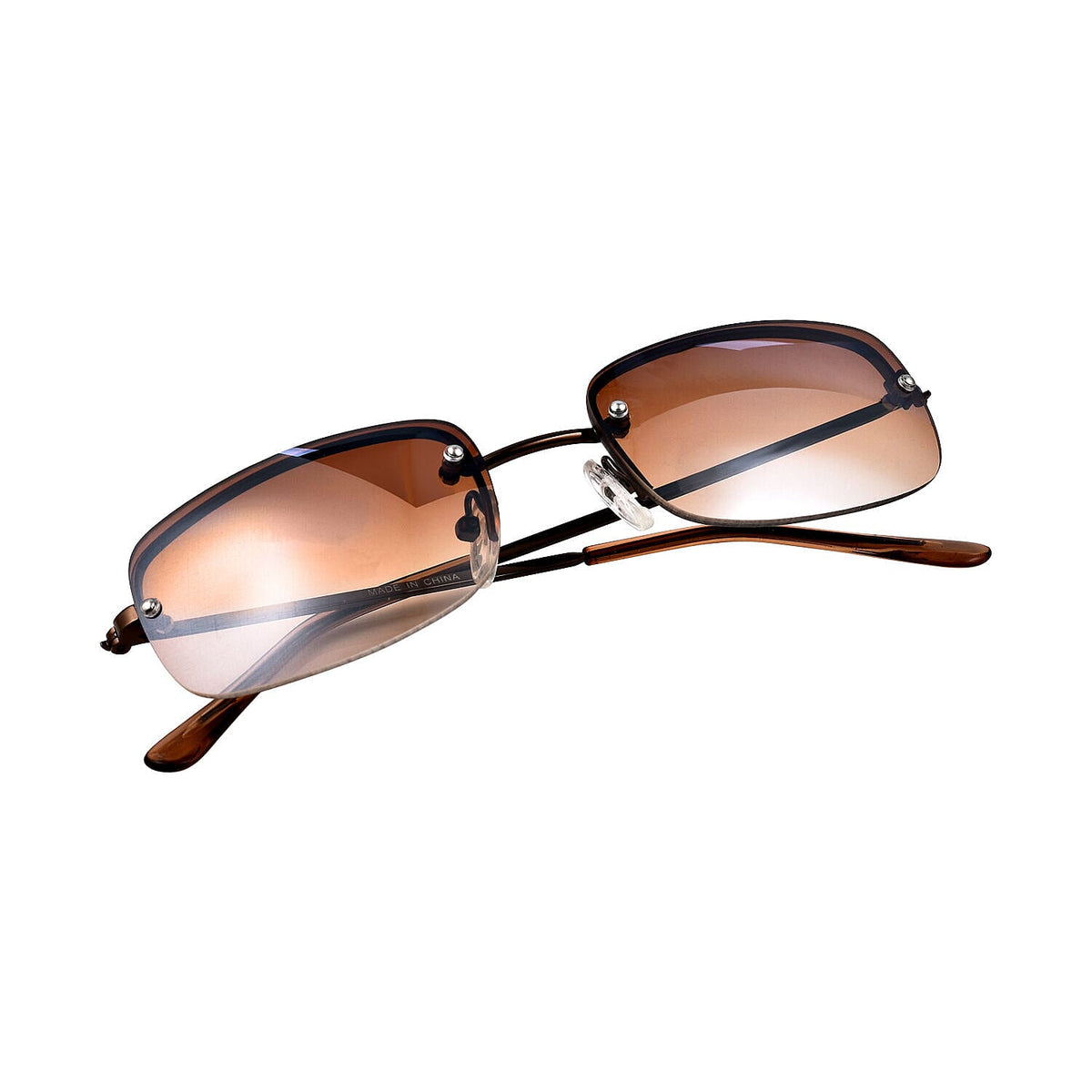 Rimless Unisex Sunglasses - Brown 7281047 3