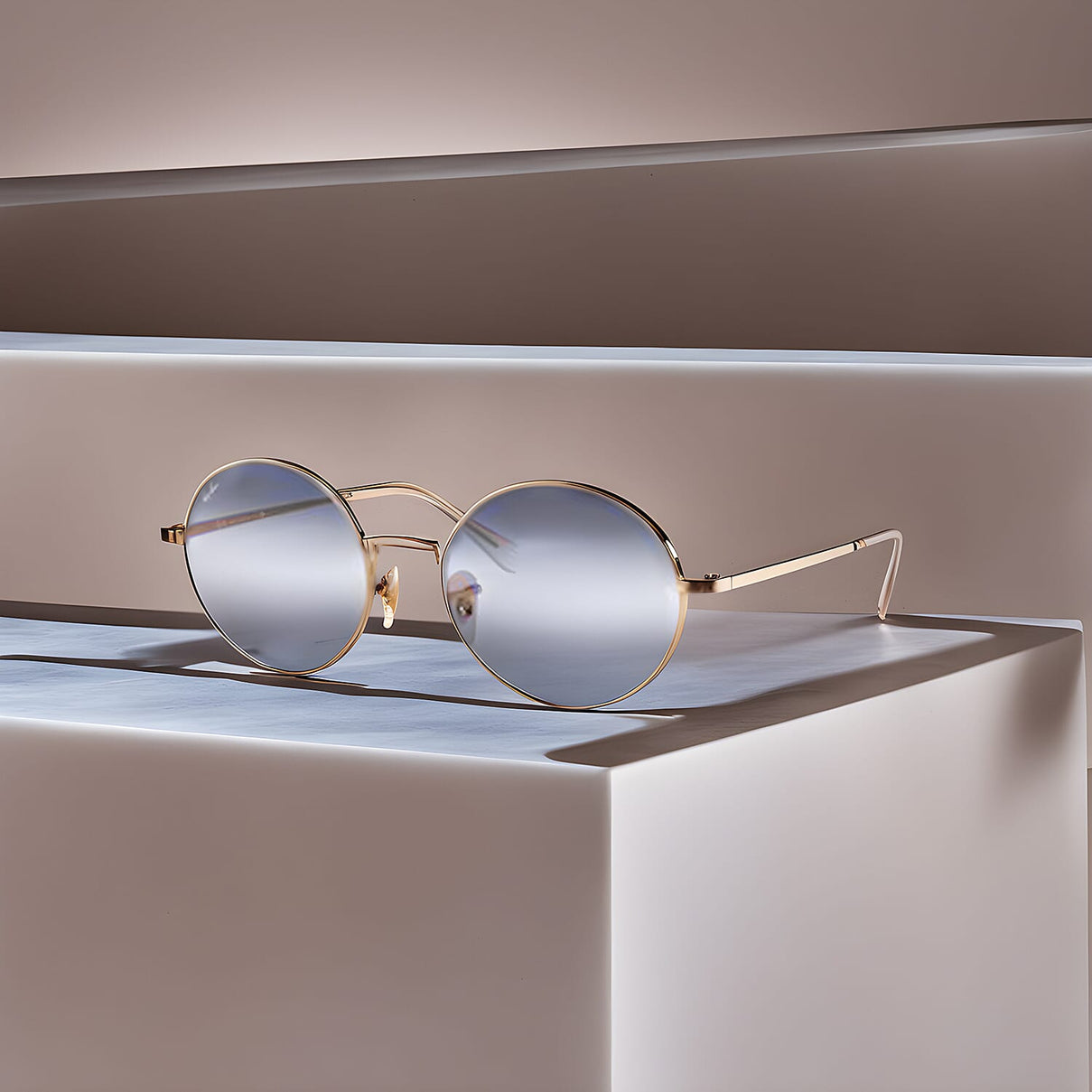 RAY BAN CLOSE OUT - Unisex Oval Metal Sunglasses - Mirrored Grey 7560387 2