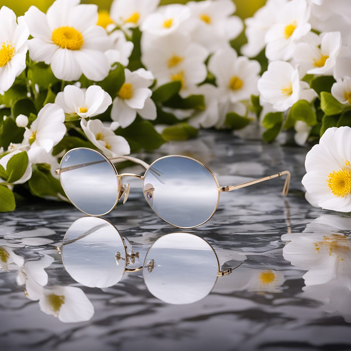 RAY BAN CLOSE OUT - Unisex Oval Metal Sunglasses - Mirrored Grey 7560387 3