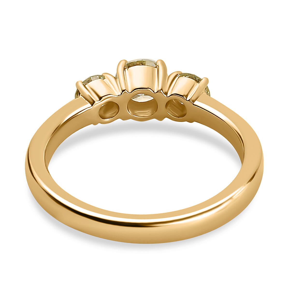14K Yellow Gold SGL Certified (I1) Natural Yellow Diamond 3 Stone Ring 1.00 Ct 7384077 9