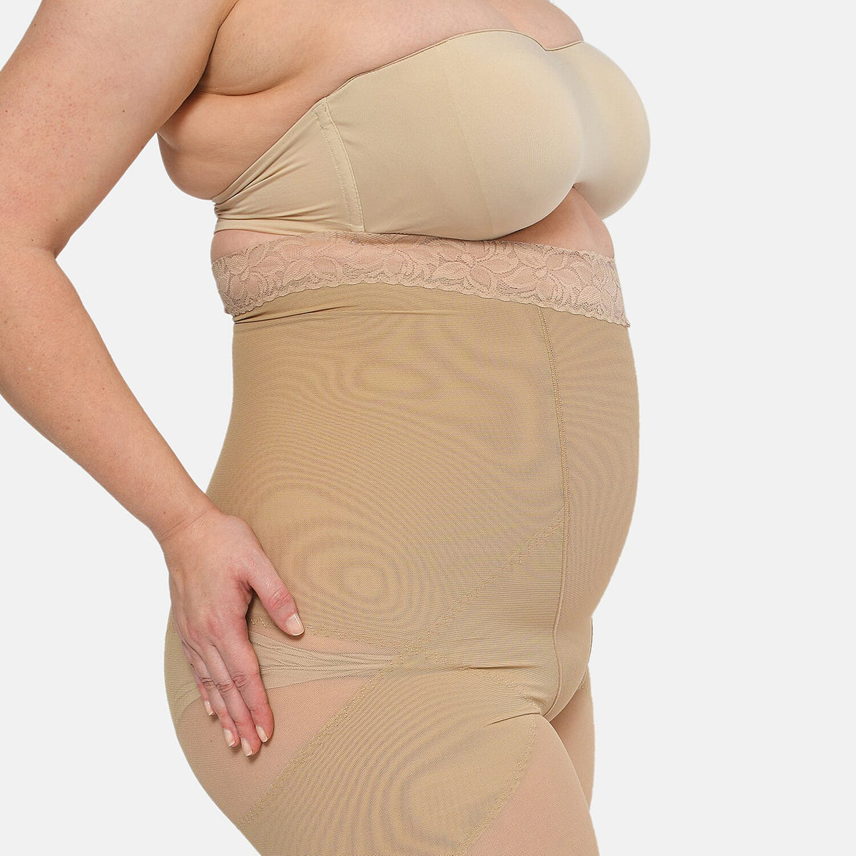 Super Find- 2 Piece Set - Slim N Lift Silhouette Shaper in Black and Nude Colour 6271970 3