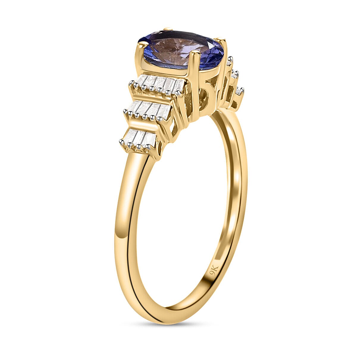 9K Yellow Gold Tanzanite and Diamond Ring 1.00 Ct. 7275673 3