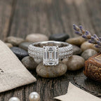 Super Find - D'Joy Moissanite (VS-E-F) Forever Ring in Rhodium Overlay Sterling Silver 3.77 Ct.