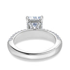 Super Find - D'Joy Moissanite (VS-E-F) Forever Ring in Rhodium Overlay Sterling Silver 3.77 Ct.