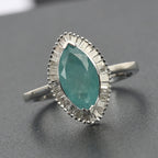 Grandidierite and Diamond Ring in Platinum Overlay Sterling Silver 2.00 Ct.