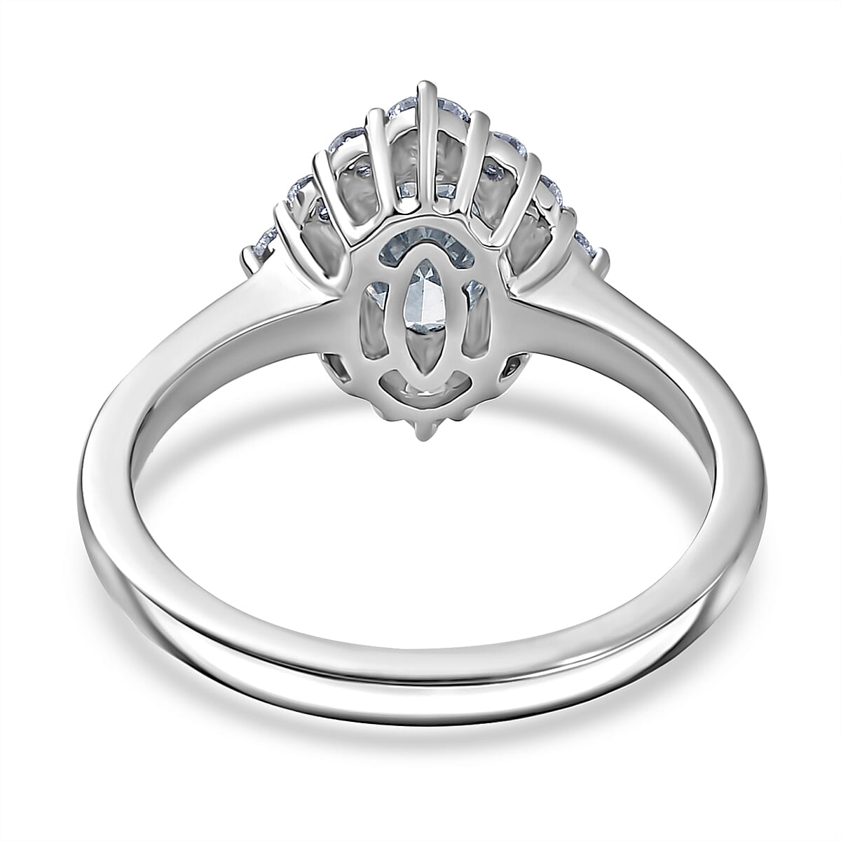 LUXURIANT 1.50 Ct. Lab Grown Diamond Halo Ring in 950 Platinum IGI Certified (VS-EF) 8099484 5