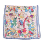 Super Soft Large Satin Tropical Print Sarong-Scarf (Size 180x90 cm) - Multi