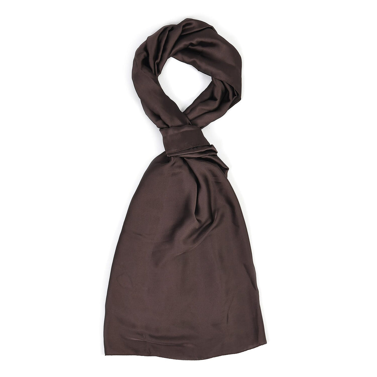 Super Soft Oversize Satin Embroidery Scarf (180 x 80 cm) - Coffee 8282254 6