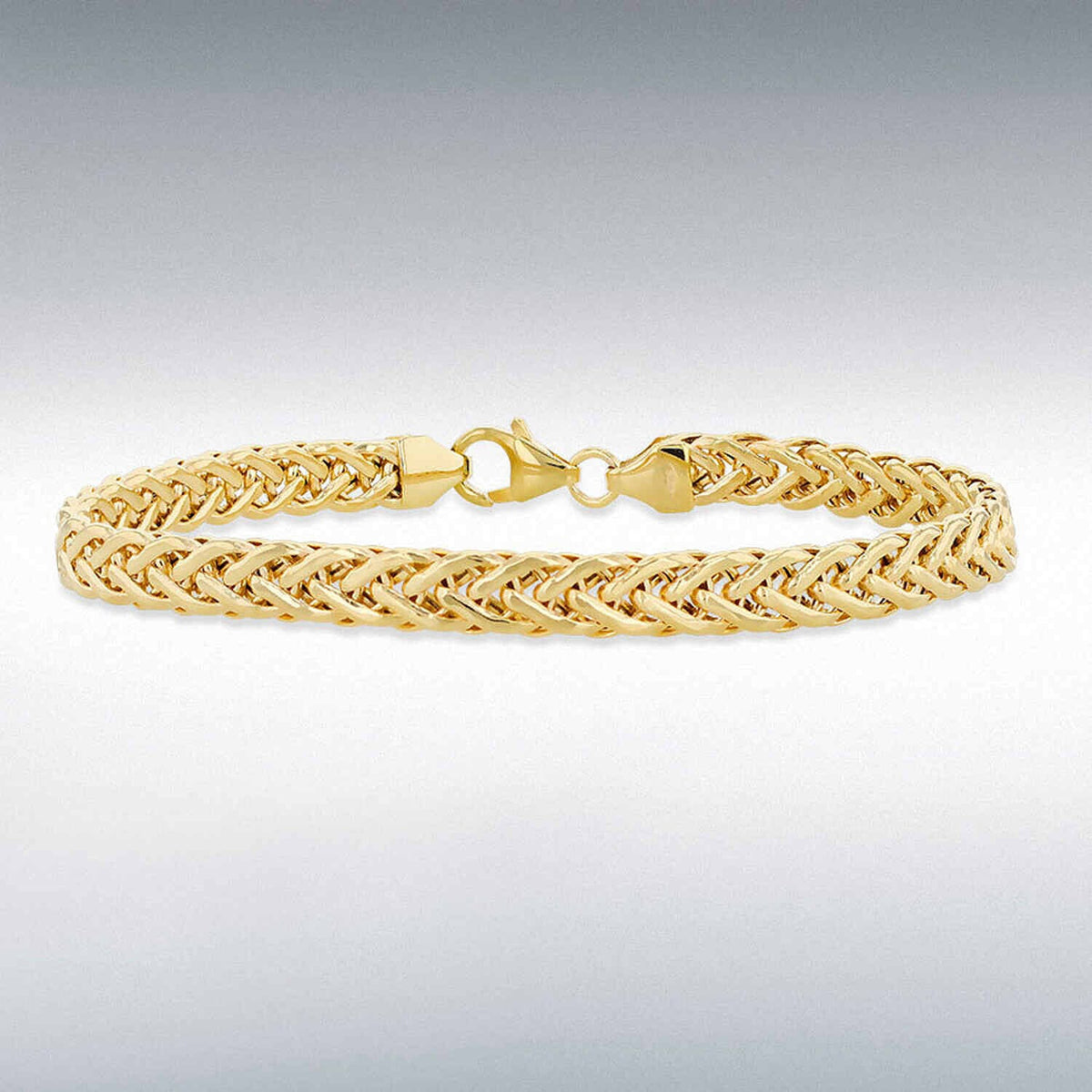 9K Yellow Gold Broad Spiga Bracelet (Size - 7.5). Gold Wt 4.60 Gms 7844563 0