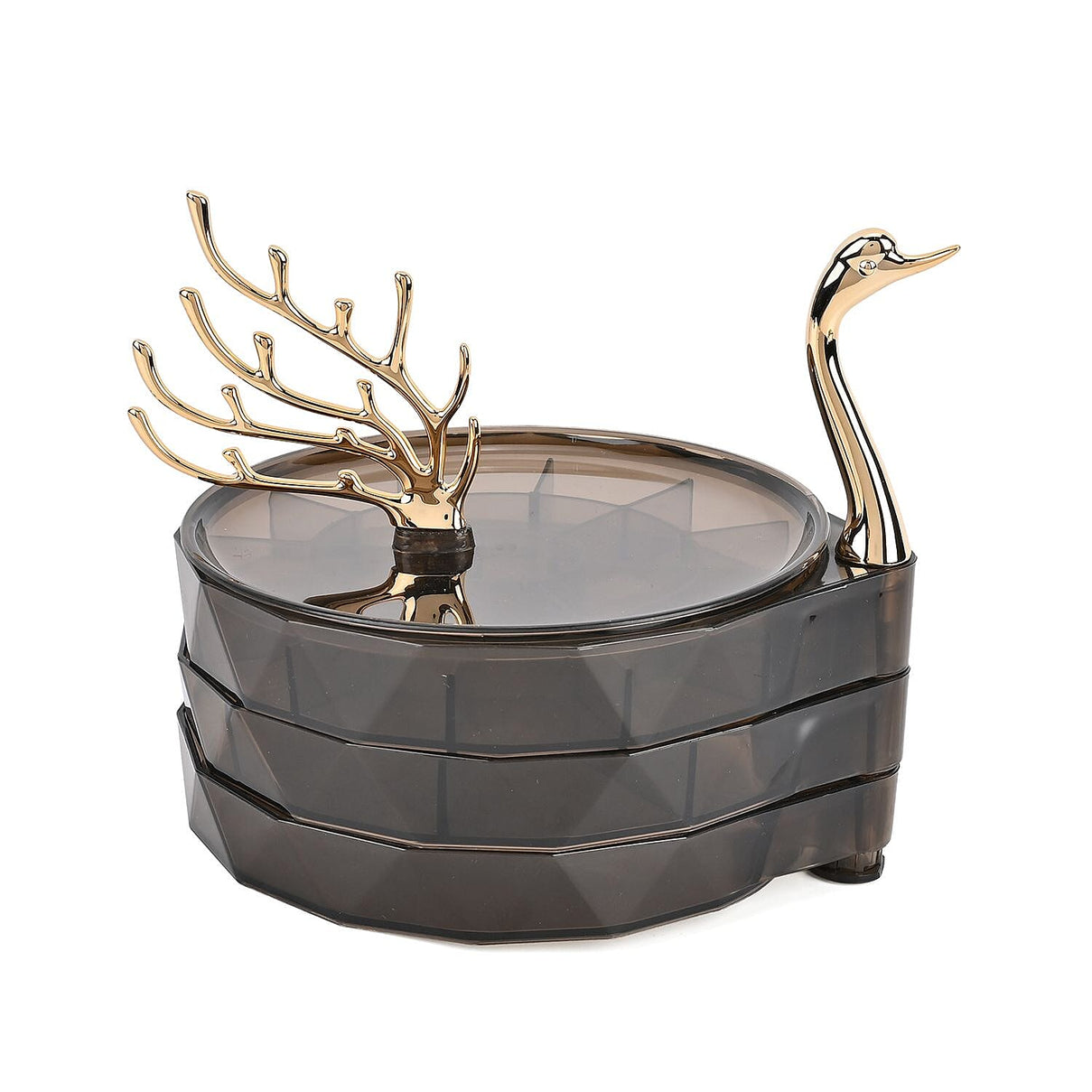 Swan Shaped 3 Layer Jewellery Organiser 7634315 0