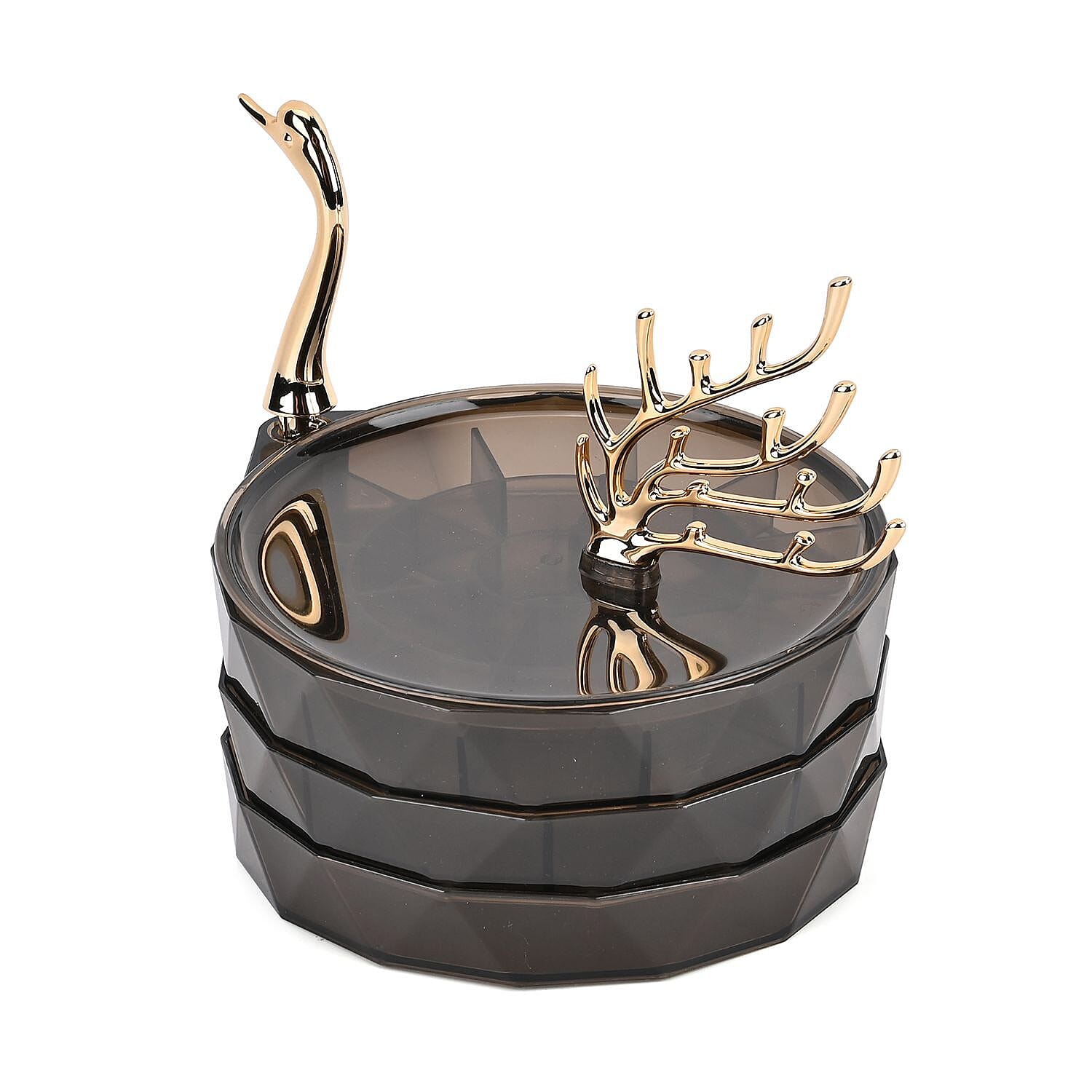 Swan Shaped 3 Layer Jewellery Organiser 7634315 1
