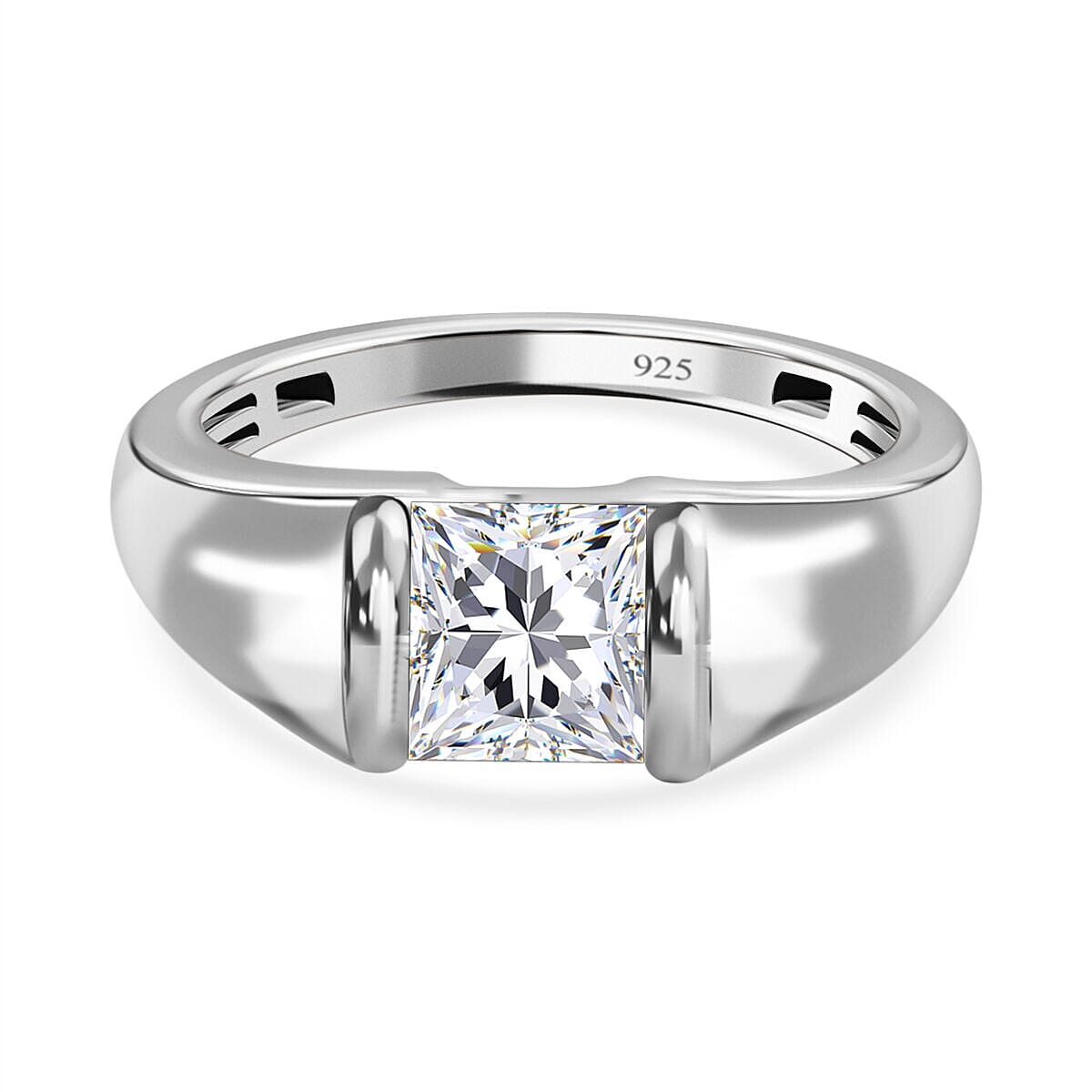 Finest CZ Signet Ring in Sterling Silver 2.24 Ct. 7195330 1