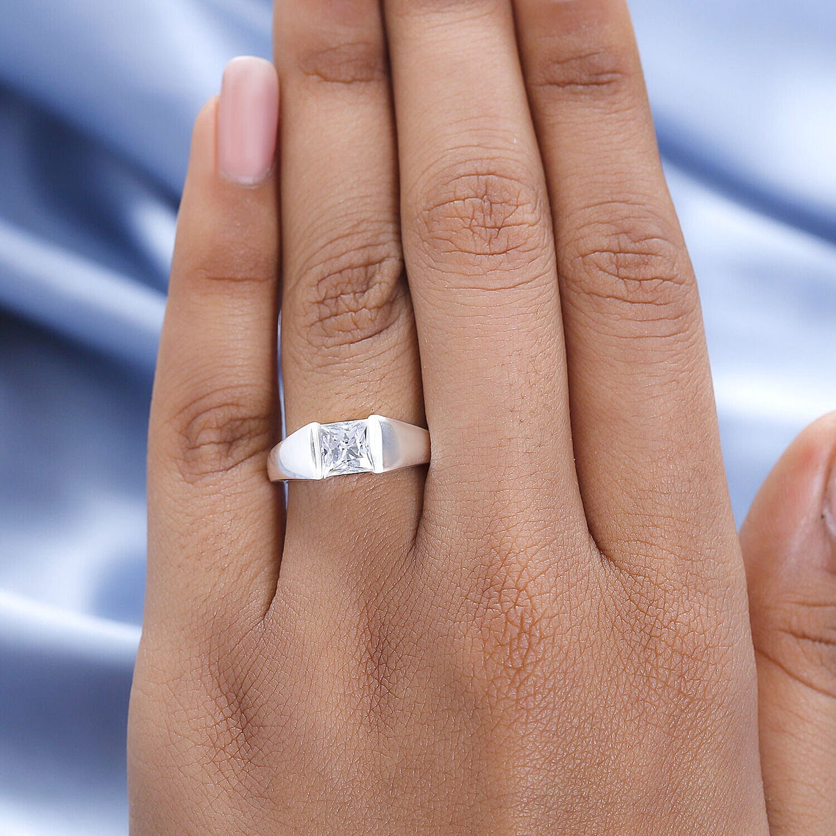 Finest CZ Signet Ring in Sterling Silver 2.24 Ct. 7195330 5
